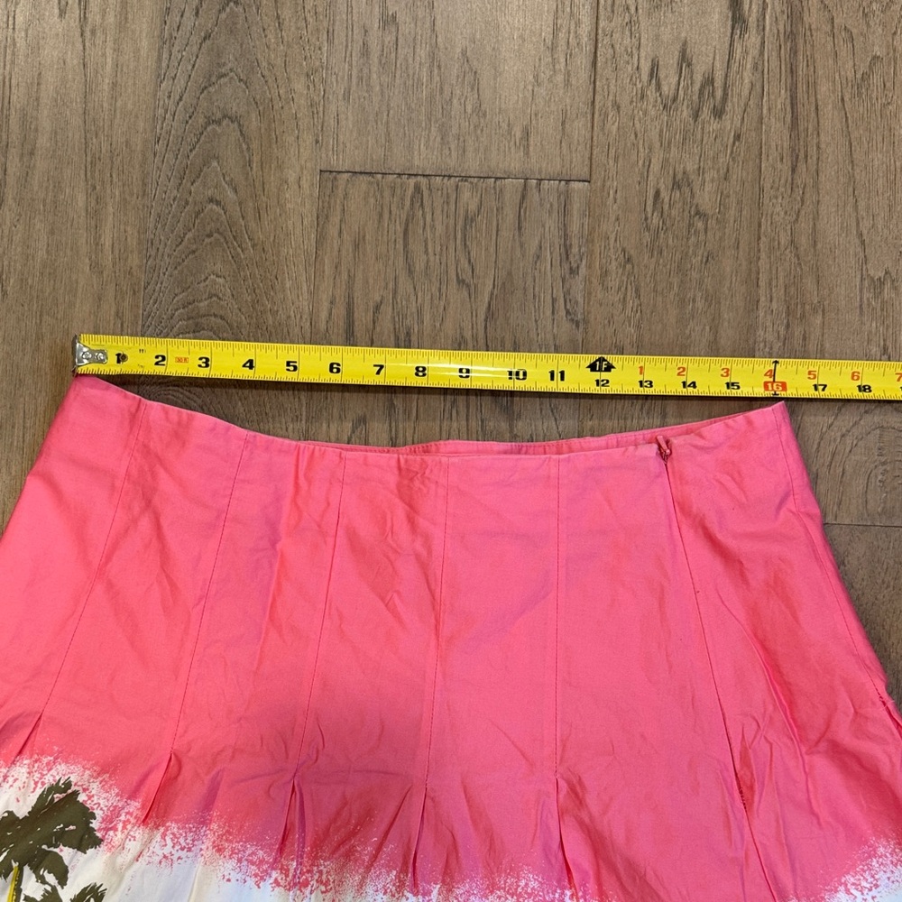 NWOT Old Navy Vintage Pink City Print A-Line Skirt Size 12 - Picture 6 of 7